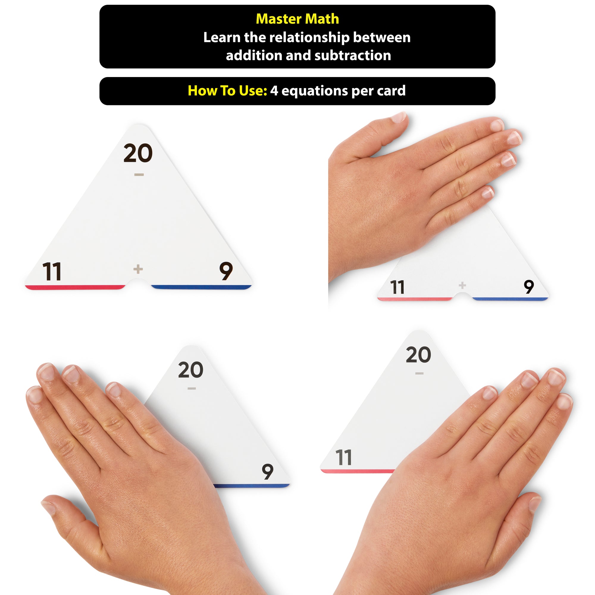 376 Equations Addition & Subtraction Flash Cards | Full Set (All Facts 0-12) | Color Coded
