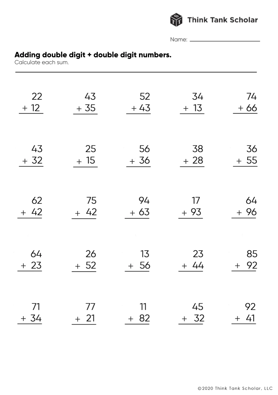 addition-worksheets-exercises-printable-pdf-free-think-tank-scholar for Free Printable Blank Addition Chart Pdf Addition Worksheets Exercises Printable PDF (FREE) - Think Tank Scholar for Free Printable Blank Addition Chart Pdf