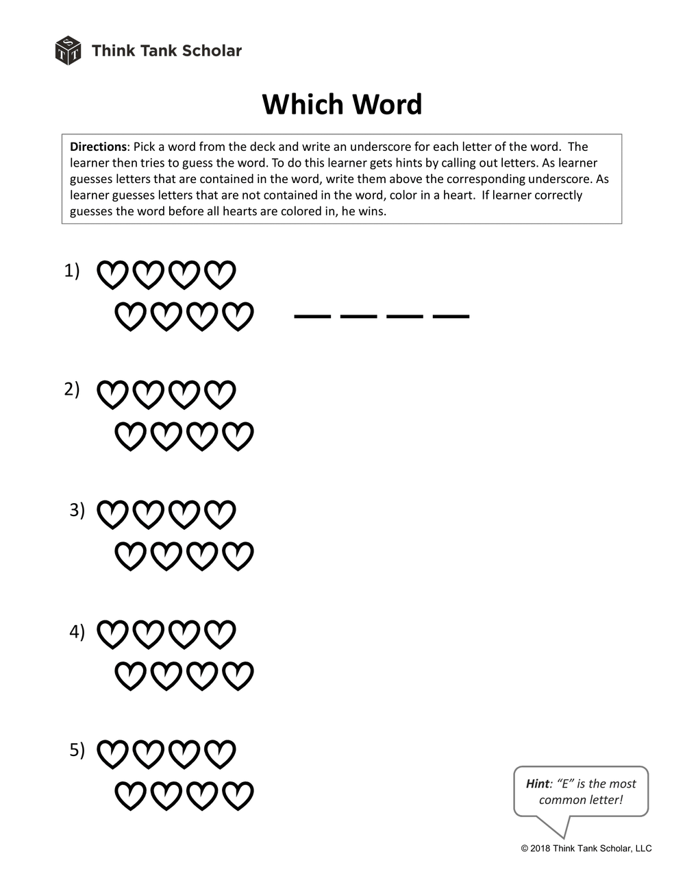 Sight Words Worksheet (FREE): Which Word Pre K Printable