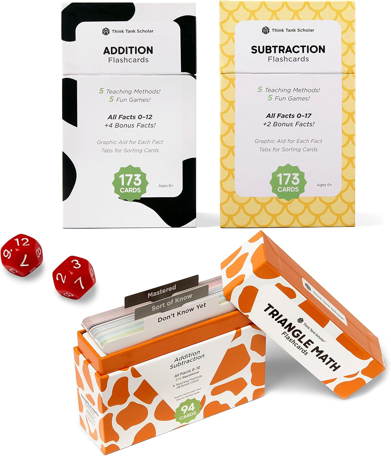 Ultimate Addition & Subtraction Math Mastery Flash Cards