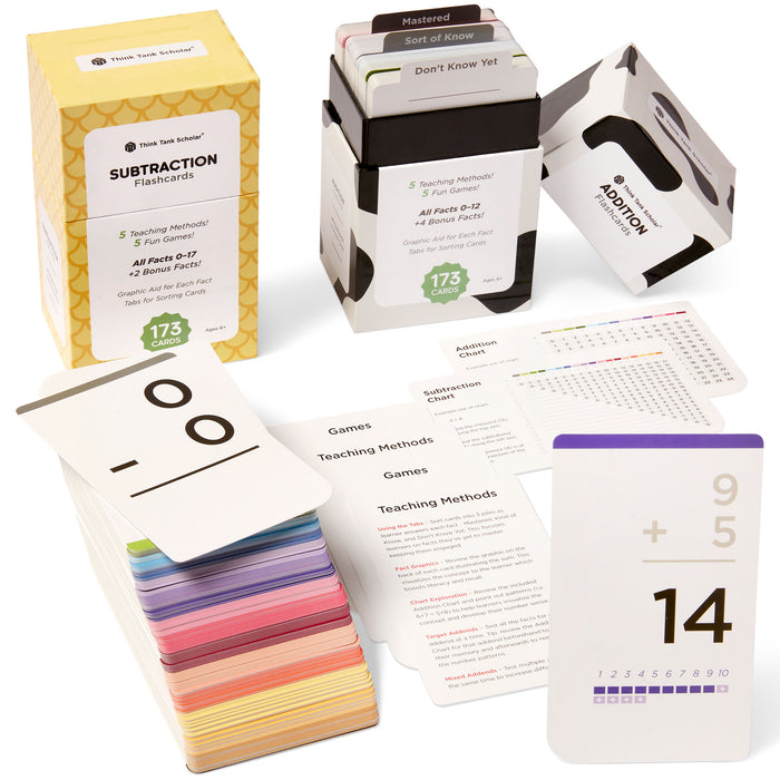 Think Tank Math Cards Think Tank Scholar Sight Words & Math Flash Cards