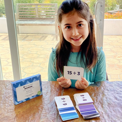 Pocket-Size Division Flashcards | Full Set (All Facts 1-12) | Color Coded