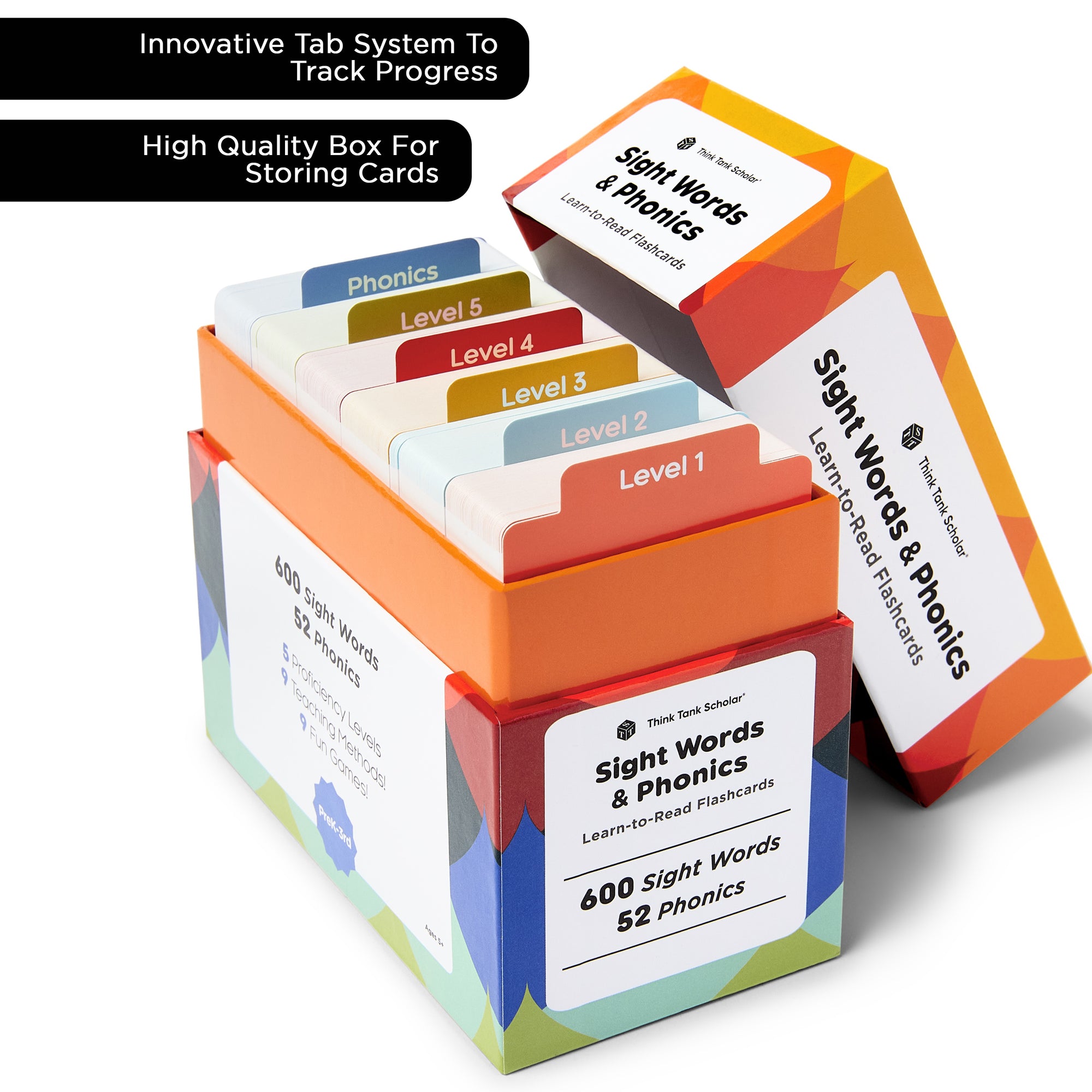 652 Sight Words/Phonics Flash Cards, Learn to Read: CVC Blends, Short/Long Vowel Sounds, Dolch & Fry High Frequency Site Words + Games: Preschool PreK Kindergarten 1st 2nd 3rd Grade