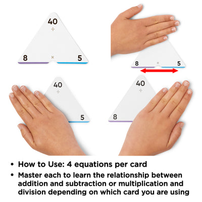 752 Equations (All Facts 0-12 Box Set): Addition, Subtraction, Multiplication, Division Flash Cards | Color Coded