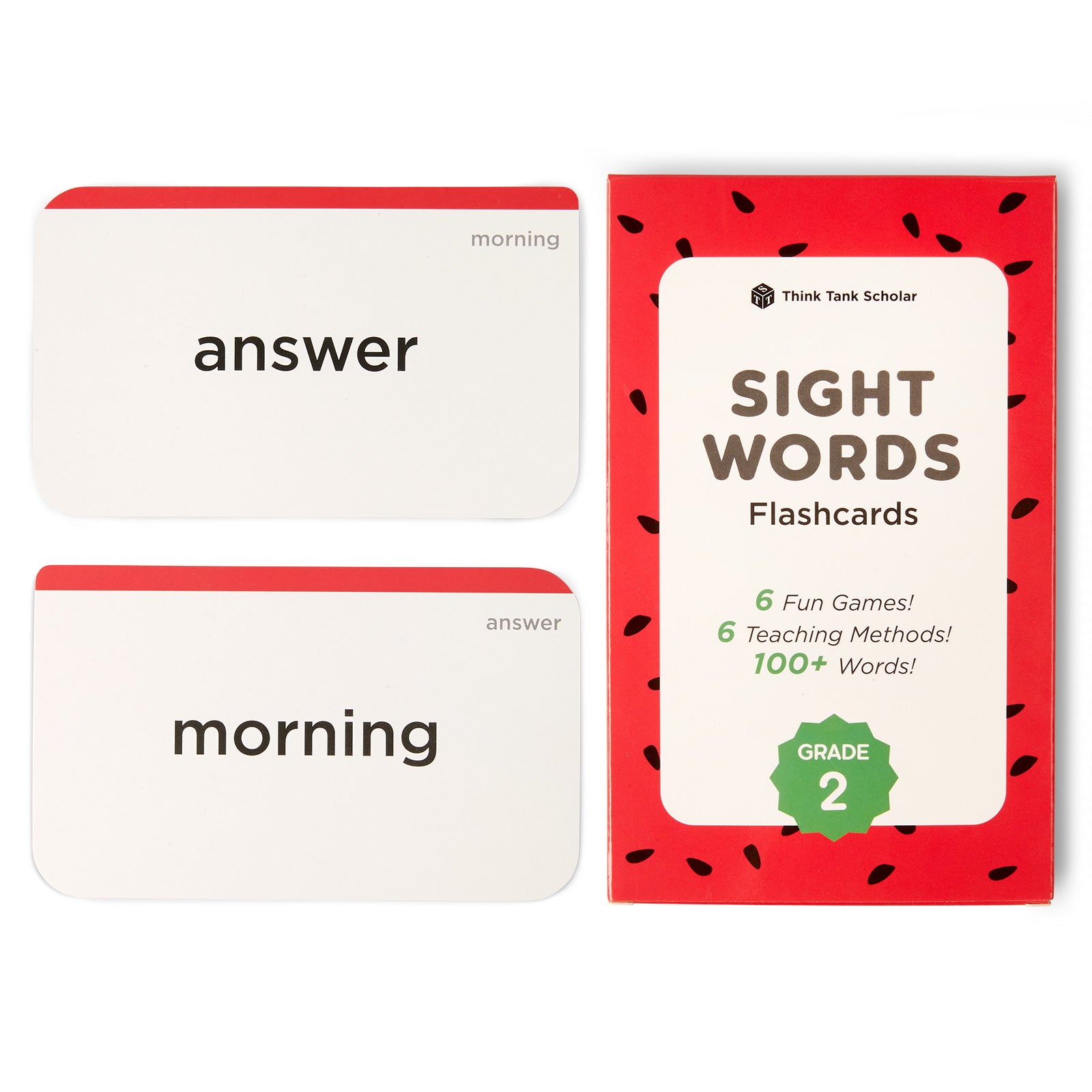 second grade teaching cards Think Tank Scholar 2nd Grade Sight Words Flash Cards (Second Grade) Pack 100+ Dolch & Fry High Freqency Flashcards L