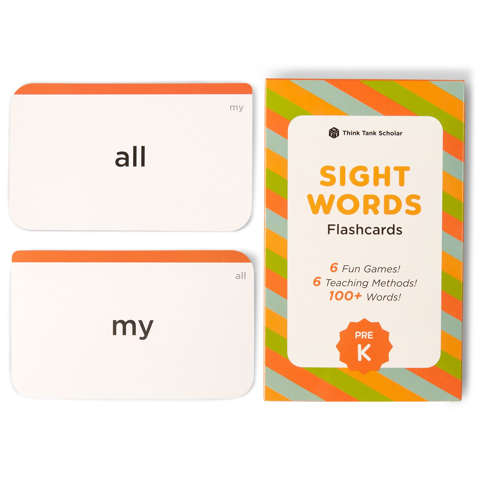 Preschool Sight Word Flash Cards
