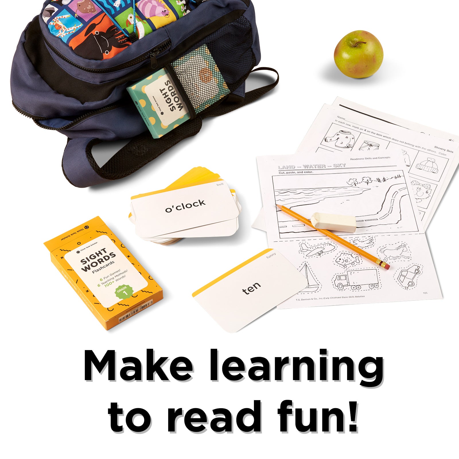 first grade teaching cards PK-1 4-Pack Early Learning Flash Card Bundle Early Learning Featuring 54 cards that help reinforce phonics Make teaching a and