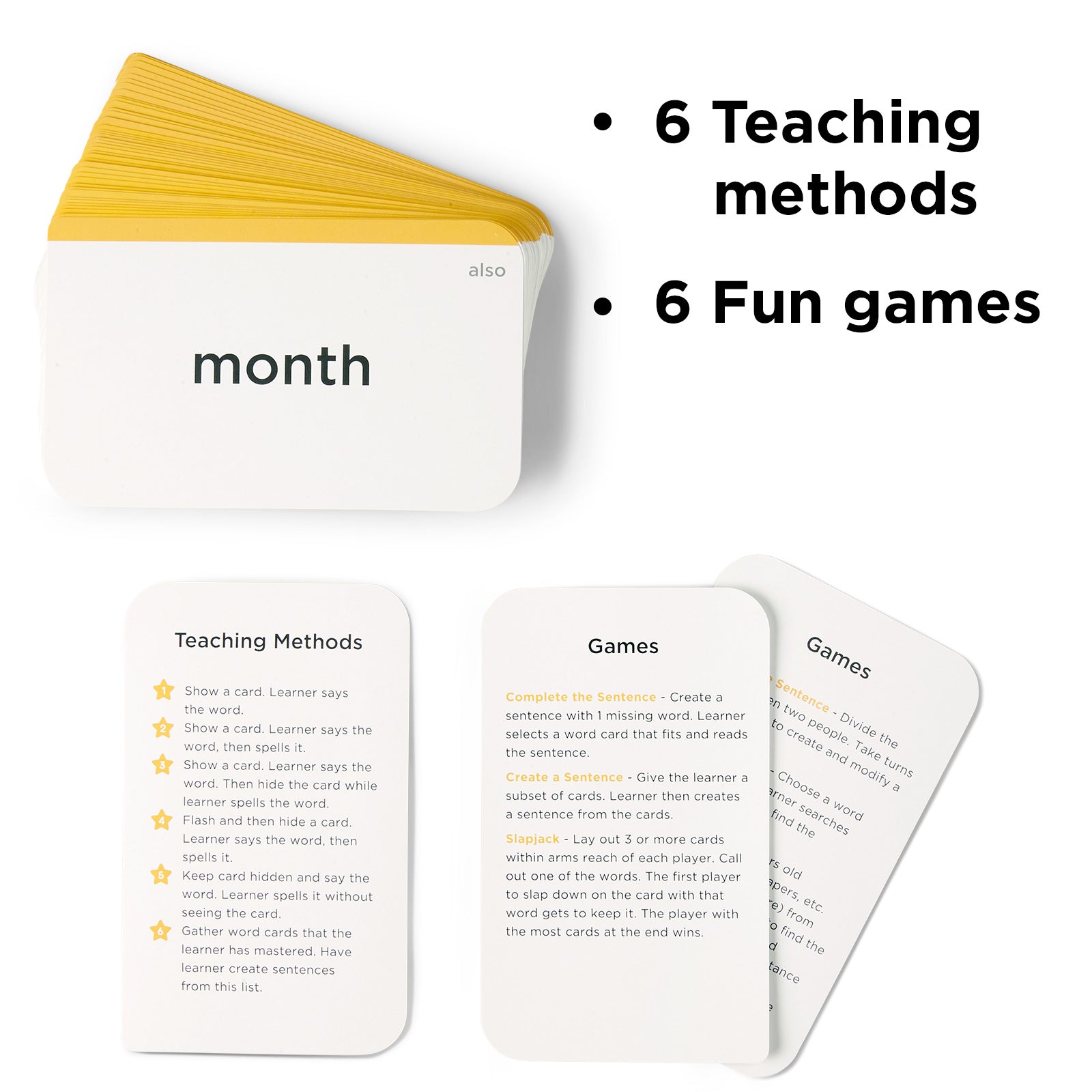 6 Teaching Methods  6 Fun Games