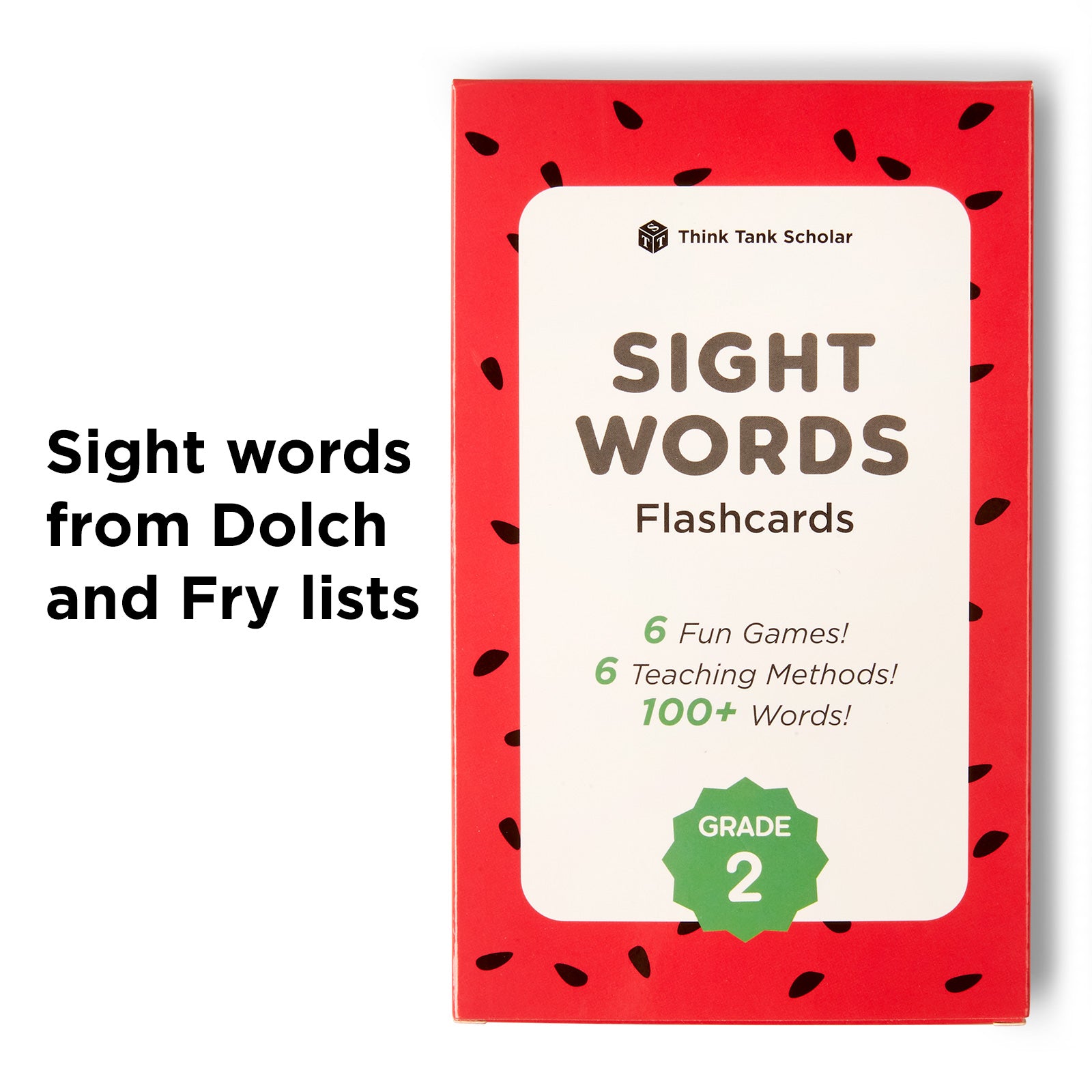 second grade teaching cards Think Tank Scholar 2nd Grade Sight Words Flash Cards (Second Grade) Pack 100+ Dolch & Fry High Freqency Flashcards L