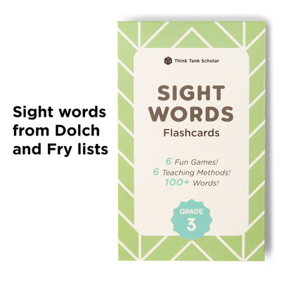 3rd Grade Sight Word Flash Cards from Dolch & Fry