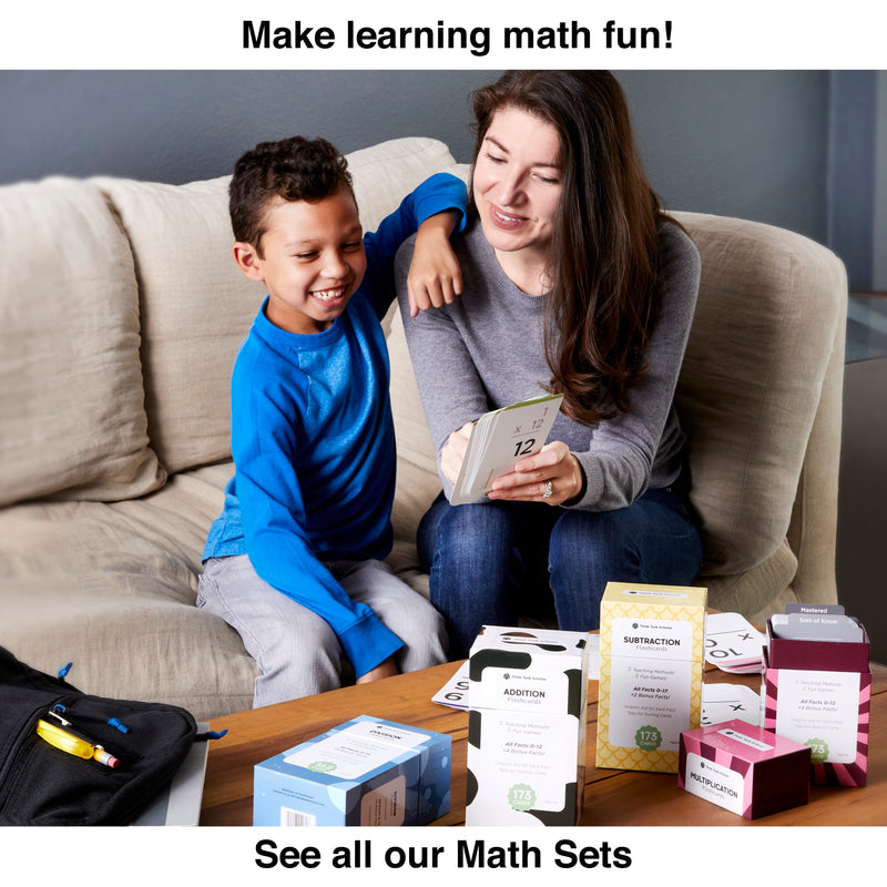 Think Tank Math Cards Multiplication Flash Cards Full Box Set - All Facts 0-12 | Think Tank ...