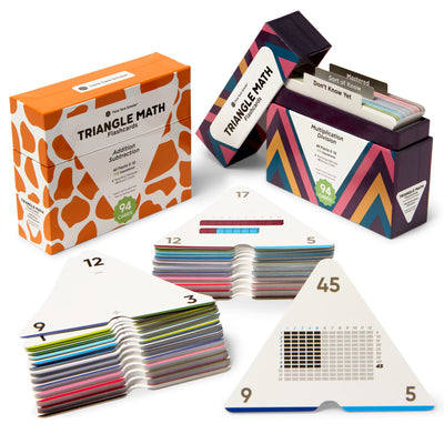 752 Equations (All Facts 0-12 Box Set): Addition, Subtraction, Multiplication, Division Flash Cards | Color Coded